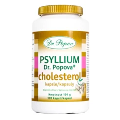 Dr.Popov Psyllium Cholesterol 120 kapsúl Dr. Popov s.r.o. www.bohre.sk