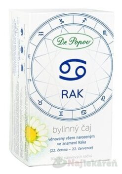 Dr.Popov čaj Rak 30 g Dr. Popov s.r.o. www.bohre.sk