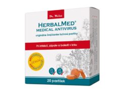 Dr.Weiss Herbalmed pastilky pri kašli zápale a bolesti v krku 20 ks HerbalMed www.bohre.sk