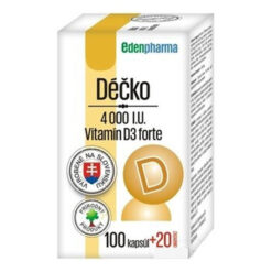 EDENPHARMA Déčko 4000 I.U. 120 kapsúl EDENPharma www.bohre.sk