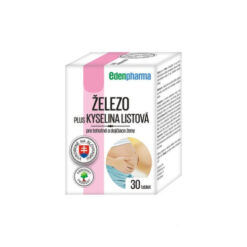 EDENPHARMA Železo plus kyselina listová 30 tabliet EDENPharma www.bohre.sk