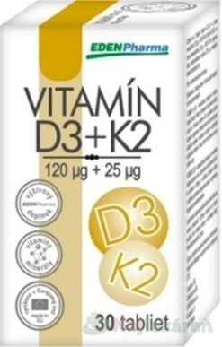 EDENPharma VITAMÍN D3 + K2 EdenPharma www.bohre.sk