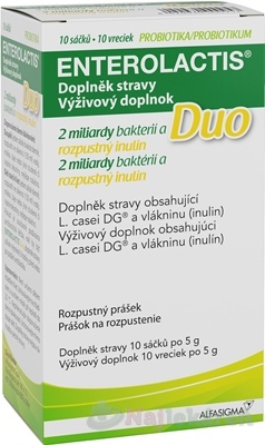 ENTEROLACTIS Duo prášok vo vreckách 10x5 g Enterolactis www.bohre.sk