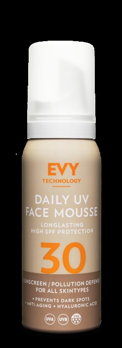 EVY Daily UV Face Mousse SPF 30 celoročná ochrana pleti 75ml EVY Technology www.bohre.sk