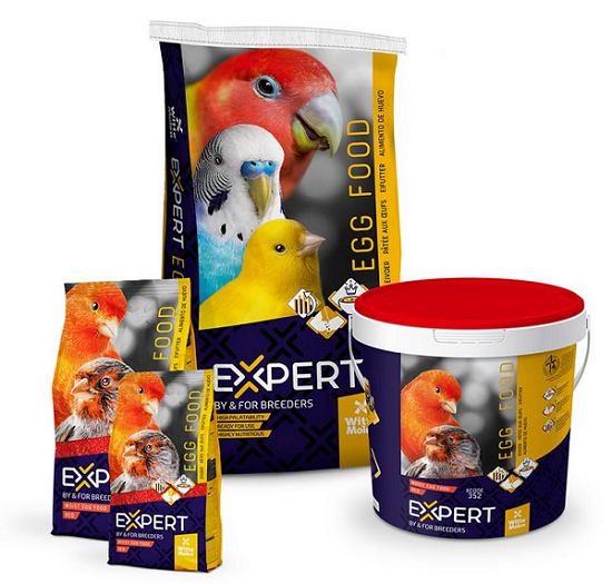EXPERT Egg Food Red - vaječná zmes pre farebné kanáriky 1kg Witte Molen www.bohre.sk