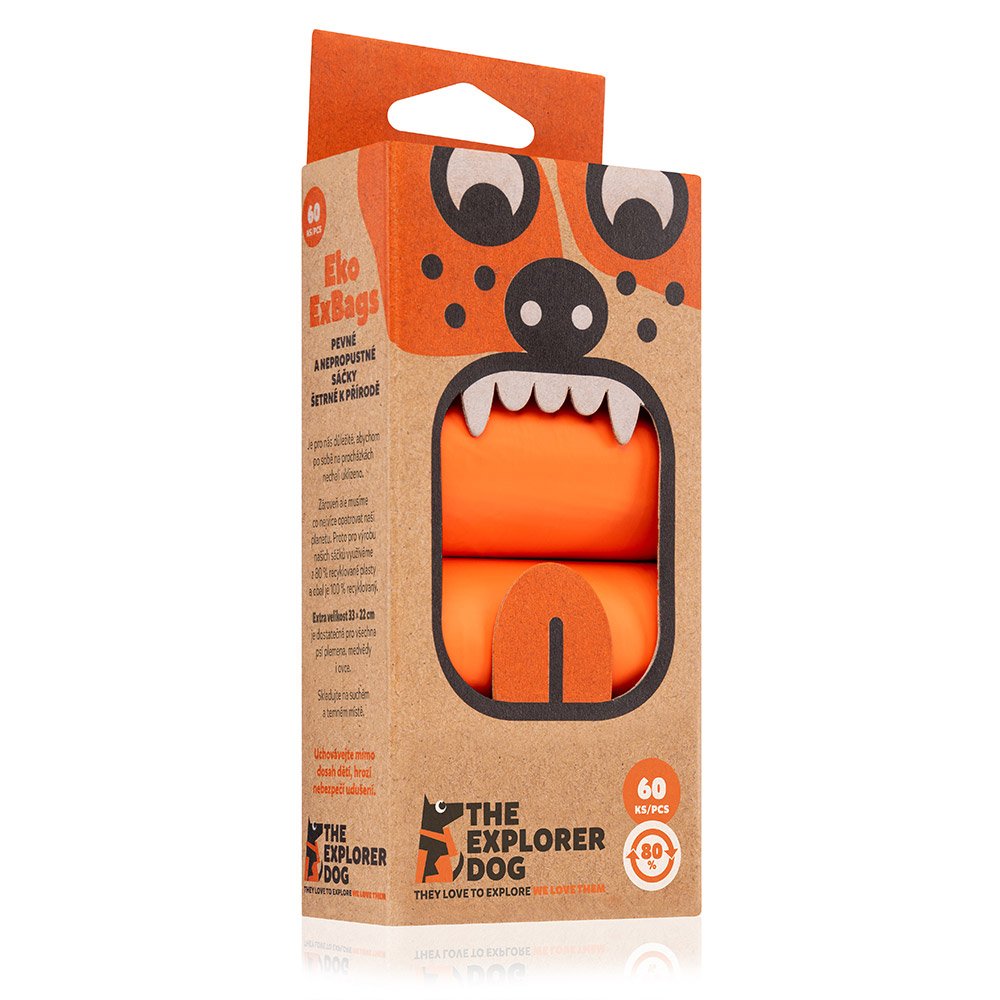 EXPLORER DOG Vrecká recyklované na psie hovienka 60ks EXPLORER DOG www.bohre.sk