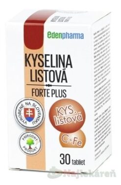 EdenPharma KYSELINA LISTOVÁ Forte Plus 30 tabliet EdenPharma www.bohre.sk