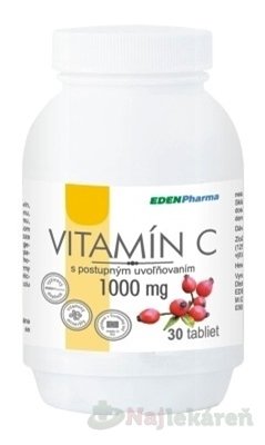 EdenPharma VITAMÍC C 1000 mg 30 tabliet EdenPharma www.bohre.sk