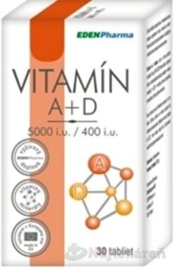 EdenPharma Vitamín A + D 5000 I.U./ 400 I.U. 30 tabliet EdenPharma www.bohre.sk