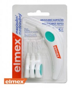 Elmex Medzizubné kefky 5mm  - 4ks  bal zelená Elmex www.bohre.sk