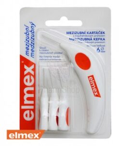 Elmex Medzizubné kefky 6mm  - 4ks bal oranžová Elmex www.bohre.sk