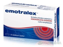 Emotralex rektálne čapíky na liečbu hemoroidov 10 ks Emotralex www.bohre.sk