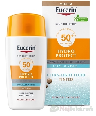 Eucerin SUN Ultra ľahký FLUID SPF 50+ stredne tmavý 50ml Eucerin www.bohre.sk