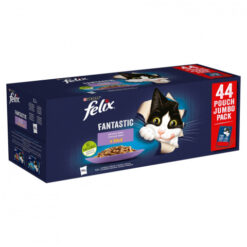 FELIX Fantastic cat Multipack hovädzie & kura & losos & tuniak želé kapsička pre mačky 44x85 g Félix www.bohre.sk