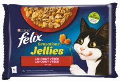 FELIX Sensations cat Multipack hovädzie & kura v želé kapsičky pre mačky 4x85g Félix www.bohre.sk