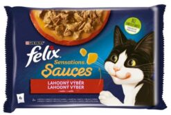 FELIX Sensations cat Multipack morka&jahňa kapsičky pre mačky 4x85g Félix www.bohre.sk