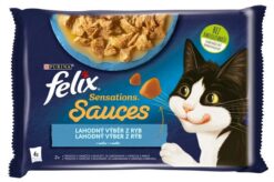 FELIX Sensations cat Multipack treska&sardinka kapsičky pre mačky 4x85g Félix www.bohre.sk