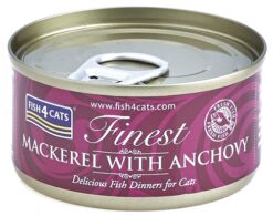 FISH4CATS Konzerva pre mačky Finest makrela s ančovičkamii 70g FISH4CATS www.bohre.sk