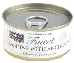 FISH4CATS Konzerva pre mačky Finest sardinka s ančovičkami 70g FISH4CATS www.bohre.sk