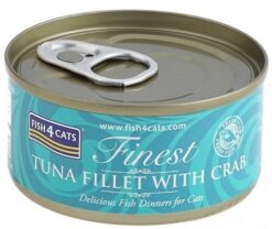 FISH4CATS Konzerva pre mačky Finest tuniak s krabom 70g FISH4CATS www.bohre.sk