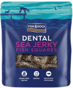 FISH4DOGS DENTAL SEA morská ryba štvorčeky 115 g FISH4DOGS www.bohre.sk