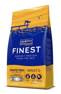 FISH4DOGS Granule veľké pre dospelých psov Finest biela ryba so zemiakmi 12kg, 1+ FISH4DOGS www.bohre.sk