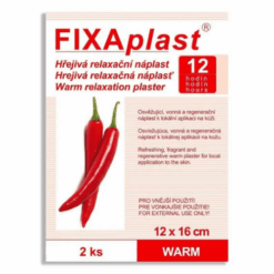 FIXAPLAST Kapsaicínová hrejivá náplasť warm 12 x 16 cm 2 ks Fixaplast www.bohre.sk