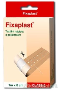 FIXAplast CLASSIC náplasť textilná s vankúšikom (1mx8cm)  1ks FIXAplast www.bohre.sk