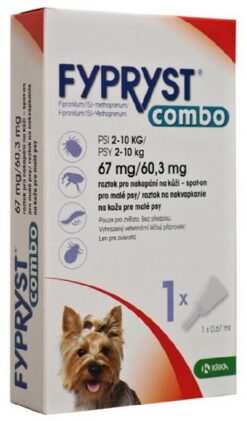 FYPRYST combo S - pipeta proti kliešťom a blchám pre malé psy 0,67 ml Fypryst www.bohre.sk