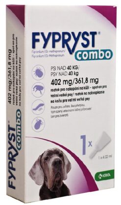 FYPRYST combo XL - pipeta proti kliešťom a blchám pre veľké psy nad 40 kg Fypryst www.bohre.sk