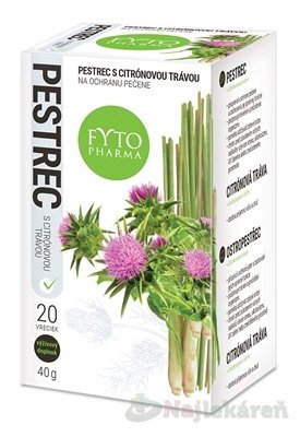 FYTO PESTREC MARIÁNSKY S CITRÓNOVOU TRÁVOU, 20x2g (40g) FYTO Pharma www.bohre.sk