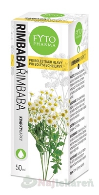 FYTO RIMBABA kvapky pri bolestiach hlavy 50 ml FYTO Pharma www.bohre.sk