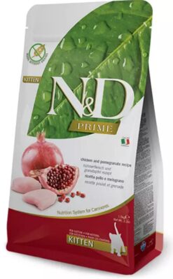 Farmina N&D cat PRIME (GF) kitten, chicken & pomegranate granule pre mačiatka 1,5kg Farmina www.bohre.sk
