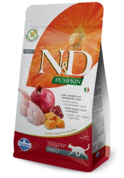 Farmina N&D cat PUMPKIN (GF) adult, neutered, quail & pomegranate granule pre mačky 1,5kg Farmina www.bohre.sk