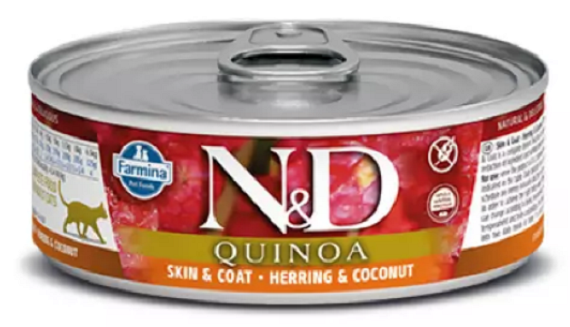Farmina N&D cat QUINOA herring & coconut konzerva pre mačky 80g Farmina www.bohre.sk