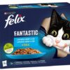 Felix Fantastic losos, platesa, tuniak, treska v želé 12 x 85 g Félix www.bohre.sk