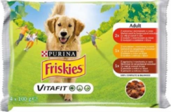 Friskies Adult hovädzina a zemiaky kura a mrkva jahňa a mrkva šťava 4 x 85 g Friskies www.bohre.sk