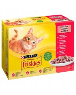 Friskies cat Multipack kura&hovädzie&jahňacie&kačica kapsička 12x85 g Friskies www.bohre.sk