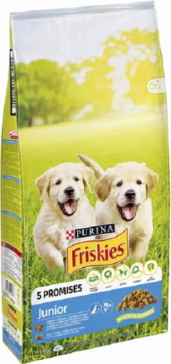 Friskies dog Junior s kuraťom a zeleninou s mliekom 15 kg Friskies www.bohre.sk