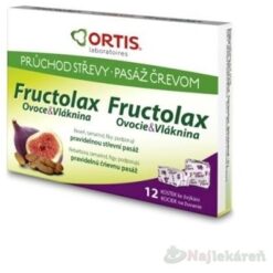 Fructolax Ovocie & Vláknina 12 kociek na žuvanie s príchuťou fíg a rebarbory Fructolax www.bohre.sk