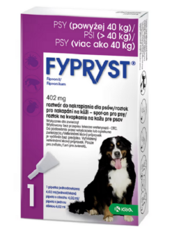 Fypryst Spot-on pipeta proti kliešťom a blchám pre psy, XL 4,02 ml Fypryst www.bohre.sk