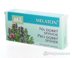 Fyto Melaton Na dobrý spánok 30 kapsúl FYTO Pharma www.bohre.sk