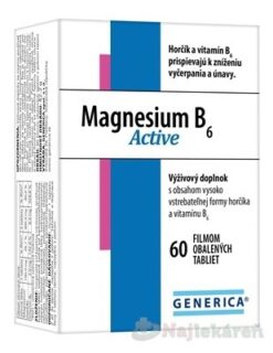 GENERICA Magnesium B6 Active, 60 ks Generica www.bohre.sk