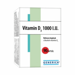 GENERICA Vitamín D3 1000 I.U. 90 kapsúl GENERICA www.bohre.sk