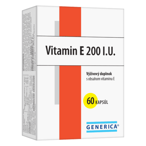 GENERICA Vitamín E 200 I.U. 60 kapsúl GENERICA www.bohre.sk