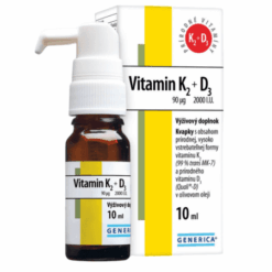 GENERICA Vitamín K2 90 µg + D3 2000 I.U. kvapky 10 ml GENERICA www.bohre.sk