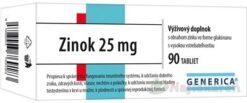 GENERICA Zinok 25 mg tbl 1x90 ks Generica www.bohre.sk
