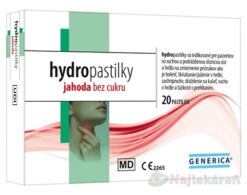 GENERICA hydropastilky jahoda bez cukru 20ks Generica www.bohre.sk