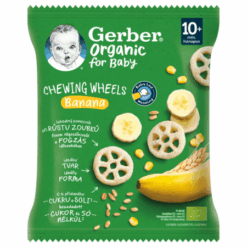 GERBER Organic chrumkavé kolieska banánové 28 g Gerber www.bohre.sk