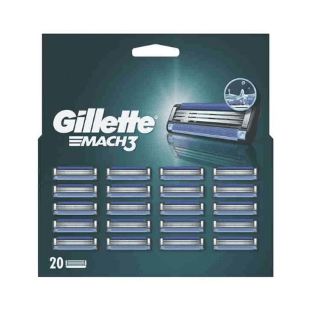 GILLETTE Mach3 náhradné holiace hlavice 20 ks Gillette www.bohre.sk